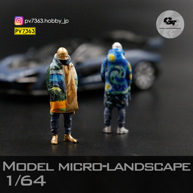 「 GT MODEL 」(128AG) 1/64 フィギュア ゴールド 男性の画像1