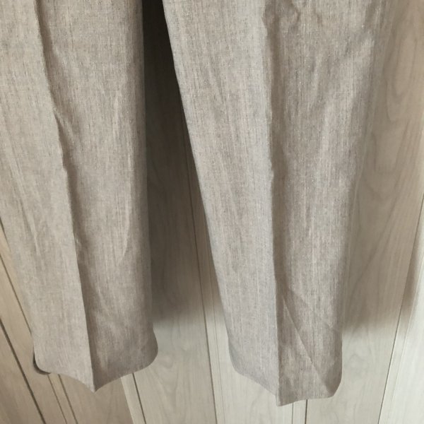 *BLUE DE BRESSE/ blue te breath / lame entering / beige. cropped pants / not yet arrived goods *j