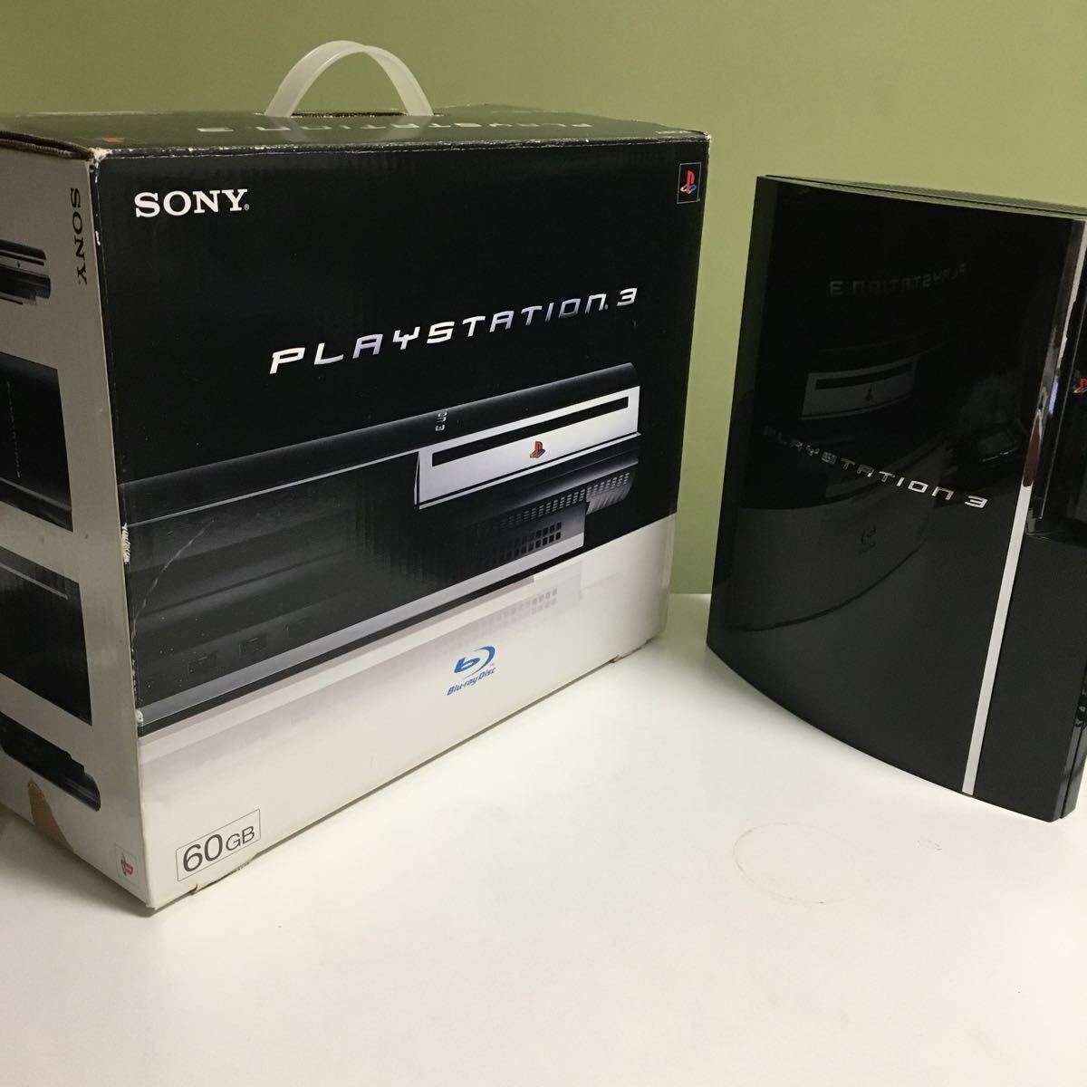 初期型PS3 本体 60GB CECHA00 PS2/PS1動作可能 完動品 PS2銀盤面ソフト