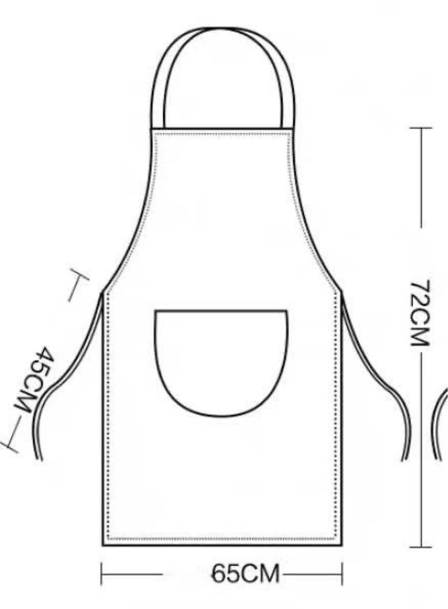 【大人気！！超便利デザイン】エプロン 防水 手拭き　ポケット タオル付き　耐水性と耐油性抜群。（二枚セット）