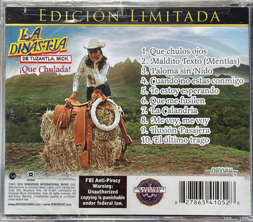 (FN11H)☆メキシカンミュージック未開封/La Dinastia De Tuzantla, Mich./!Que Chulada!☆_画像2