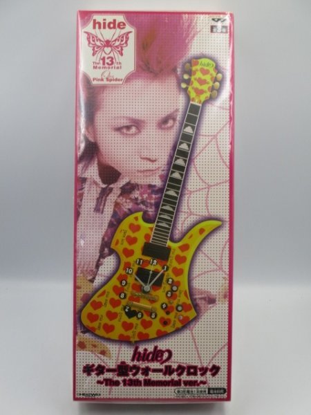 品 Hide ギター型ウォールクロック The 13th Memorial Ver イエローハート Pink Spider X Japan Sg2h A11 M30 Hide 売買されたオークション情報 Yahooの商品情報をアーカイブ公開 オークファン Aucfan Com