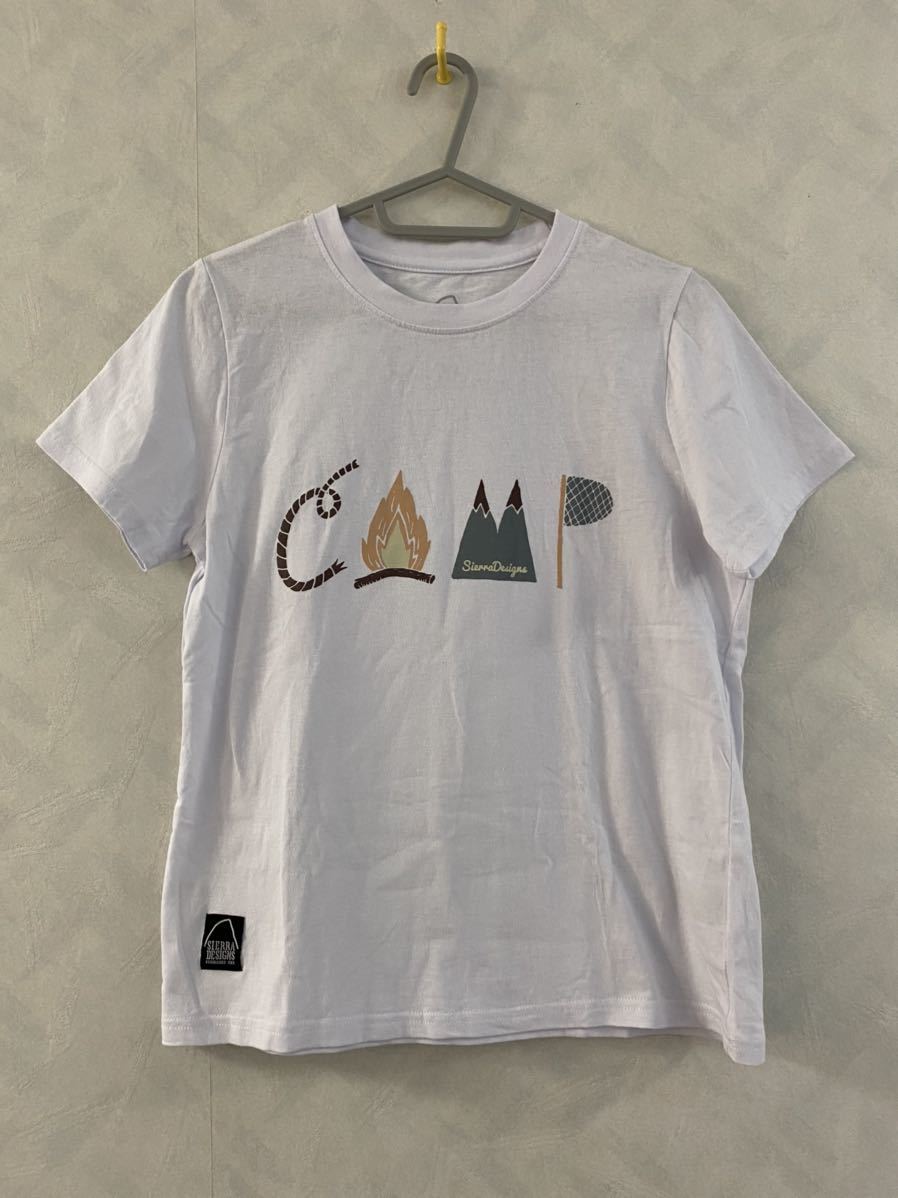 SIERRA DESIGNS CAMP Tシャツ サイズM レディース 防虫加工 アンチモスキート シエラデザインズ キャンプ アウトドア_画像1