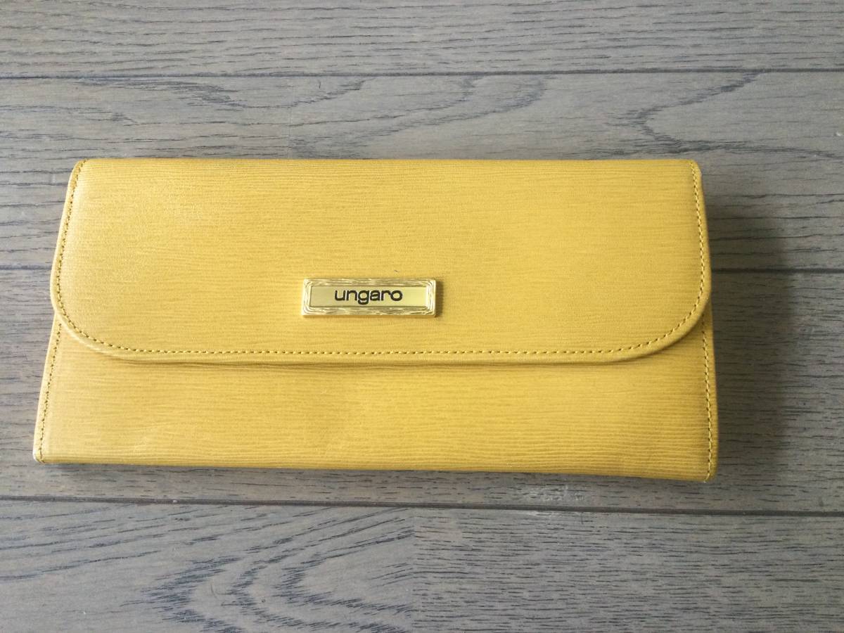Ungaro Ungaro design long wallet change purse . attaching yellow 
