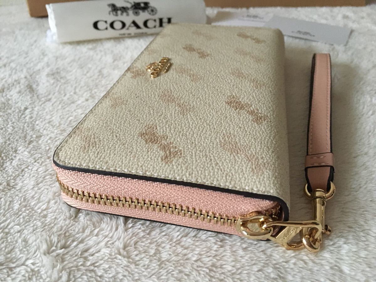 限定品】 COACH ストラップ付き長財布 未使用 J-006 ホースアンド ...