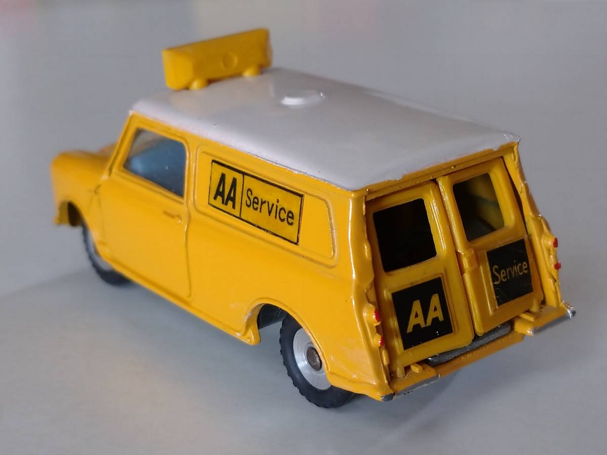  britain Dinky company No.274 AA MINI VAN (2nd type ) blue interior chassis not yet painting box less . beautiful goods 