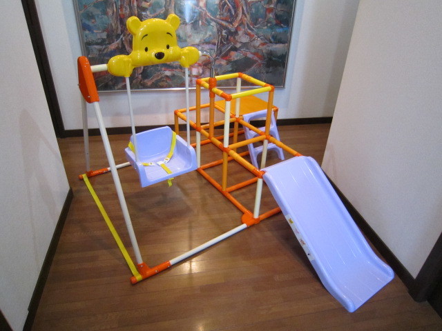  intellectual training toy motion nerve rearing reflection nerve rearing motion ability improvement NONAKA WORLD.... Jim DISNEY Winnie the Pooh jungle-gym slide swing 