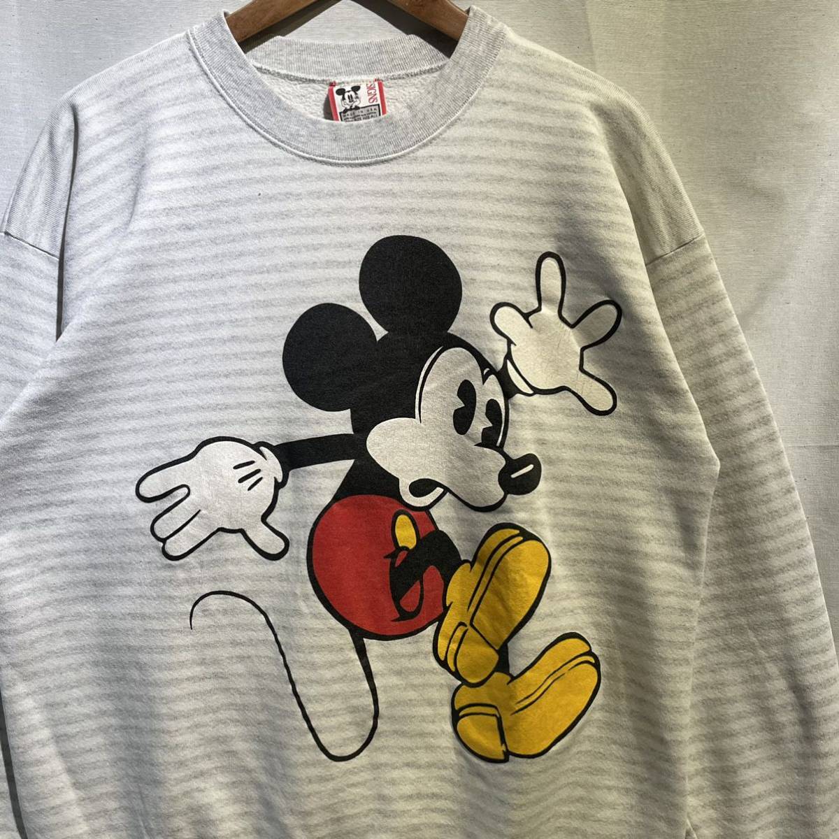 【レア】90s Mickey スウェット USA製 ヴィンテージ Disney DESIGNS ミッキー ディズニー / 古着 アニメ アート  tシャツ champion 80s 70s