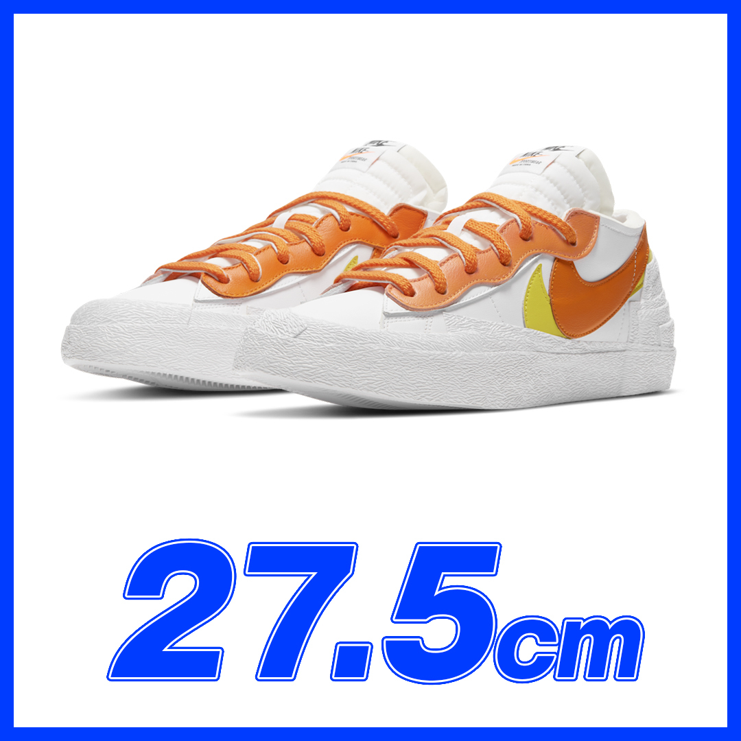 1500　sacai × NIKE BLAZER LOW(Magma Orange)　27.5ｃｍ　US9.5　サカイ×ナイキ　ブレーザーロー　マグマオレンジ　27.5ｃｍ_画像1