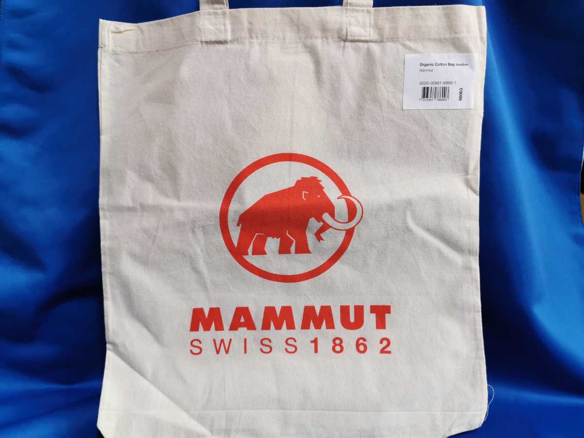 MAMMUT Organic Cotton Bag【未使用・新品】マムート エコバッグ トートバッグ 薄型 ショッピングバッグ _画像4