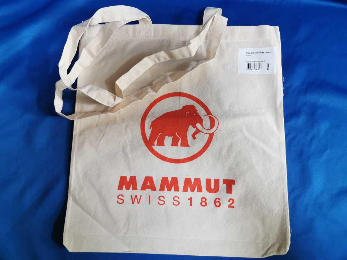 MAMMUT Organic Cotton Bag【未使用・新品】マムート エコバッグ トートバッグ 薄型 ショッピングバッグ