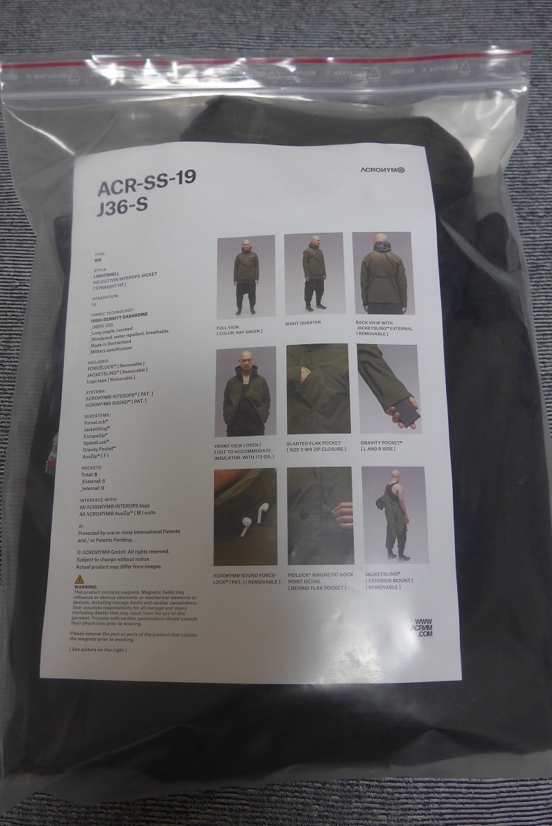 Yahoo!オークション - 新品 未使用 ACRONYM アクロニウム J36-S Yahoo!オークション - 新品 未使用 ACRONYM アクロニウム J36-S