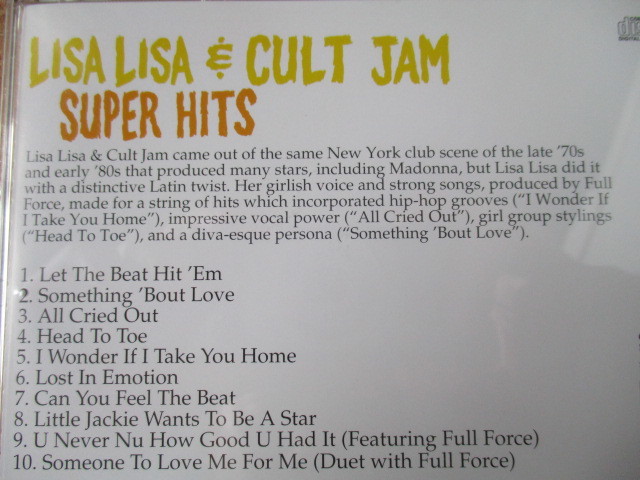 Lisa Lisa & Cult Jam/Super Hits リサ・リサ＆カルト・ジャム 97年 大傑作大名盤♪国内盤帯有り♪廃盤♪究極濃厚ベスト♪フル・フォース♪の画像3