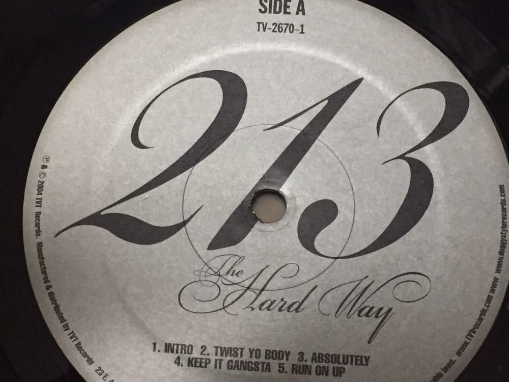 送料込 レア 213 The Hard Way レコード 2枚組 / TV26701 / Snoop Dogg, Nate Dogg, Warren G_画像4