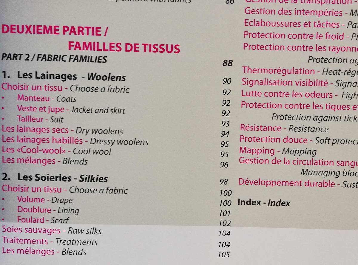 （フランス語/英語）Guide des Textiles / Textiles Guide　テキスタイル 生地 服地_画像4