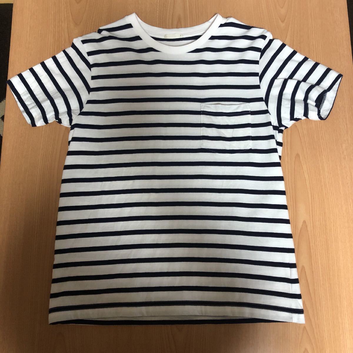 Paypayフリマ Gu ボーダー Tシャツ ユニセックス 紺 白 Sサイズ Paypayフリマ Gu ボーダー Tシャツ ユニセックス 紺 白 Sサイズ