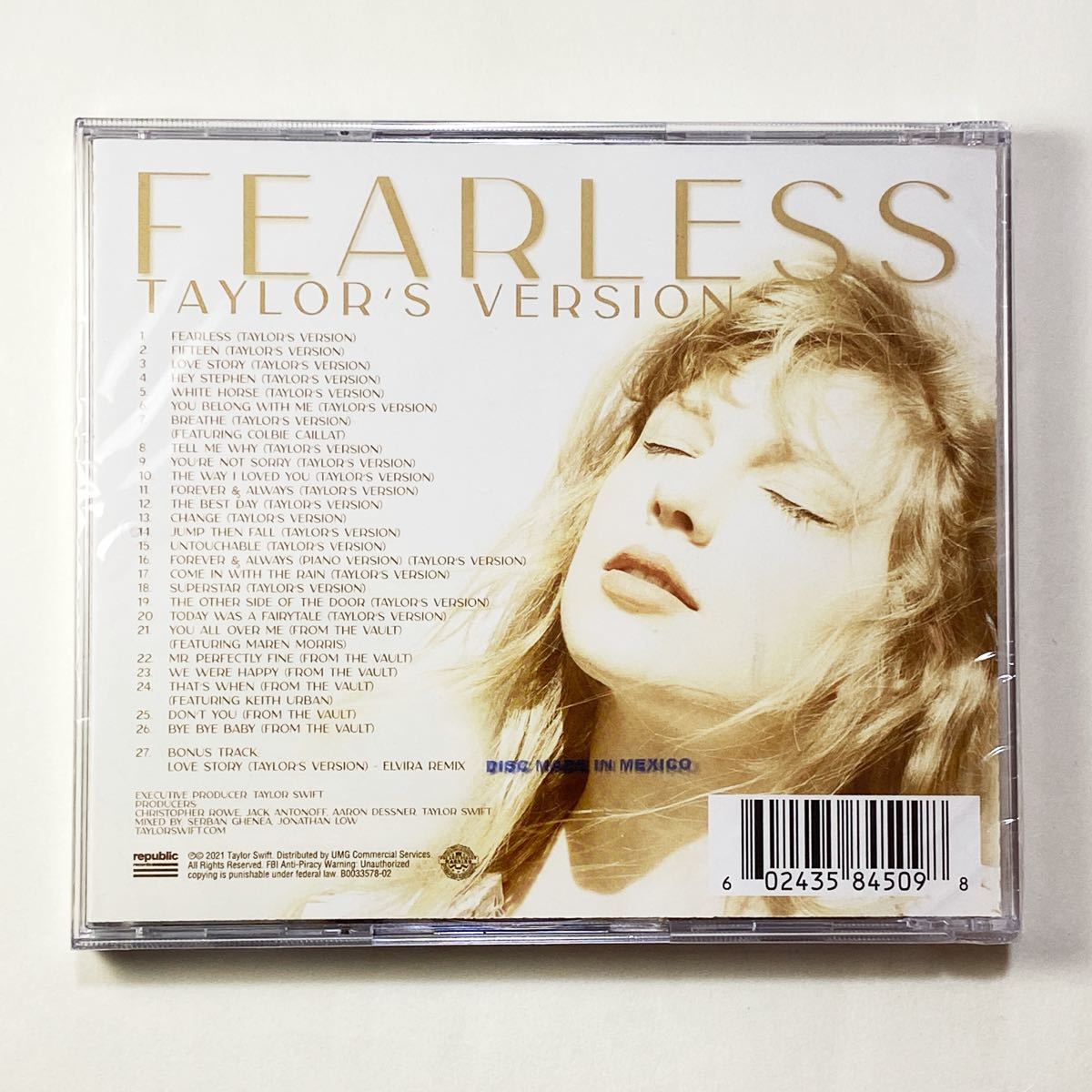Taylor Swift Fearless 輸入盤 CD テイラー ・スウィフト フィアレス  (テイラーズ・ヴァージョン)
