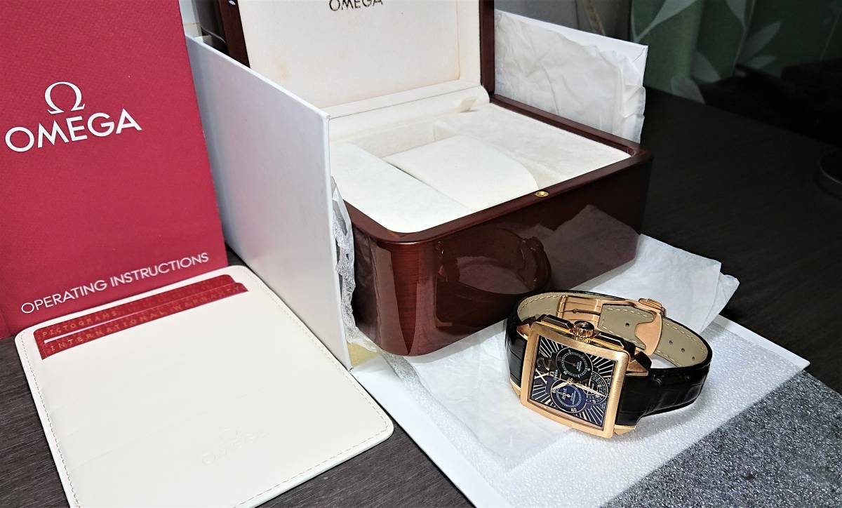 美品】OMEGA オメガ K18 金無垢 18金レッドゴールド