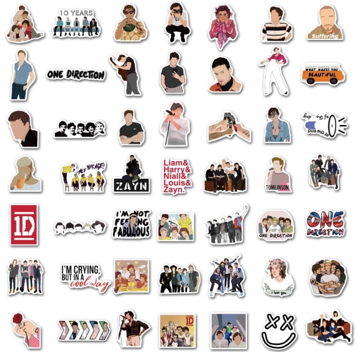 ワン・ダイレクション One Direction ステッカー シール ハリー・スタイルズ ルイ・トムリンソン ナイル・ホーラン