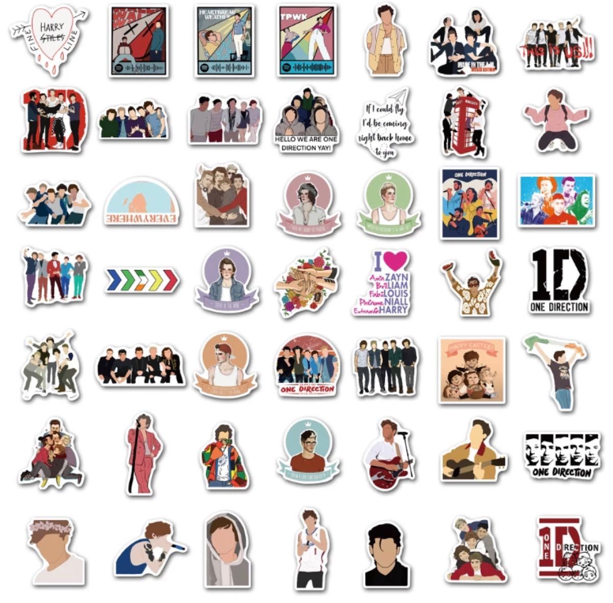 ワン・ダイレクション One Direction ステッカー シール ハリー・スタイルズ ルイ・トムリンソン ナイル・ホーラン
