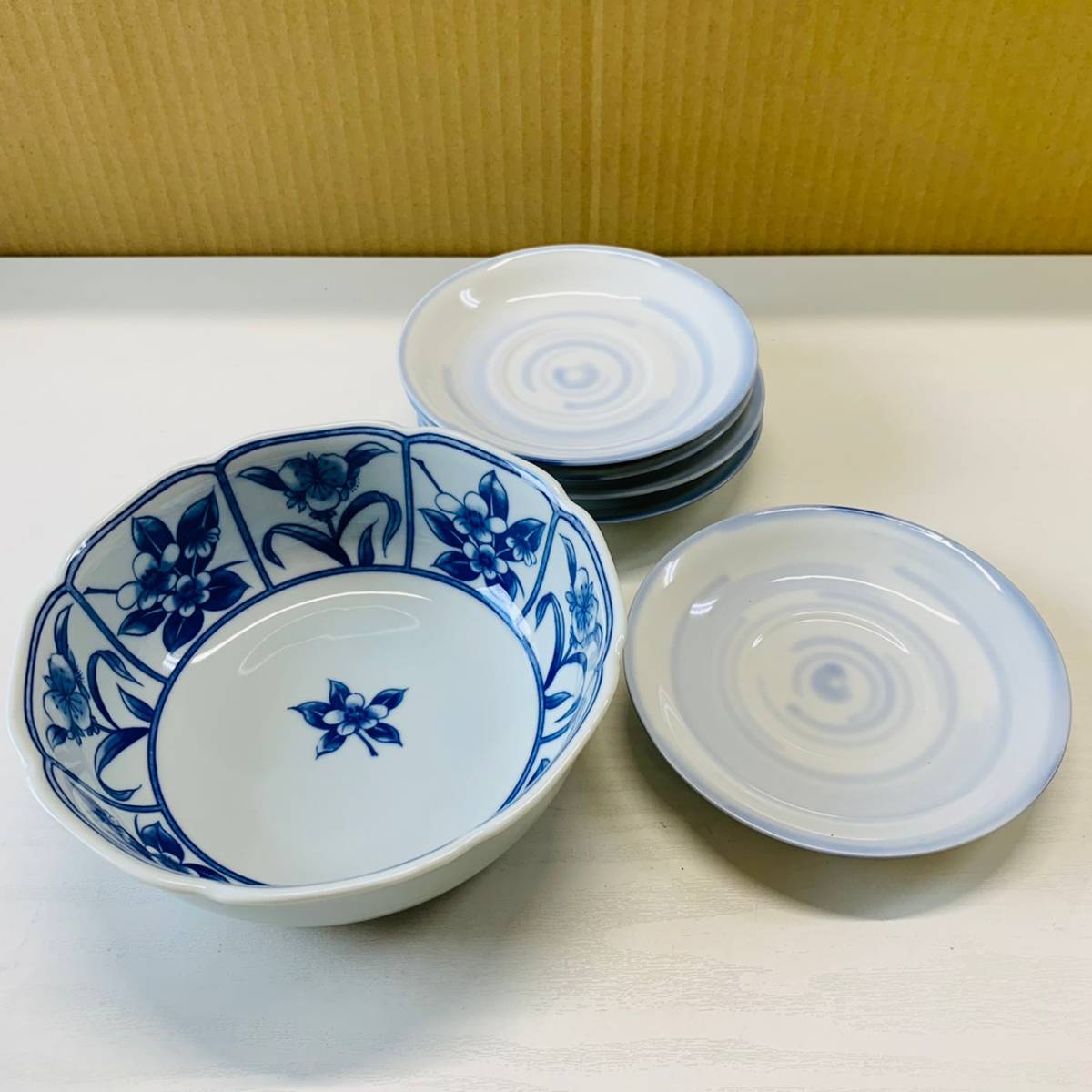 Tatsukichi Naka Bowl Side 5 посуды 6 -кузырь / отдельное блюдо, приготовленное в японской посуде для керамики