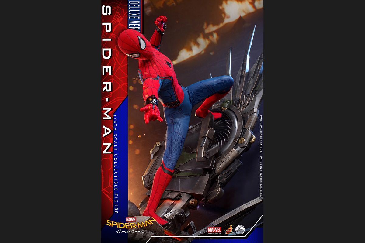 ホットトイズ　新品、未開封　クオーター スケール スパイダーマン ホームカミング スパイダーマン DX版　1/4