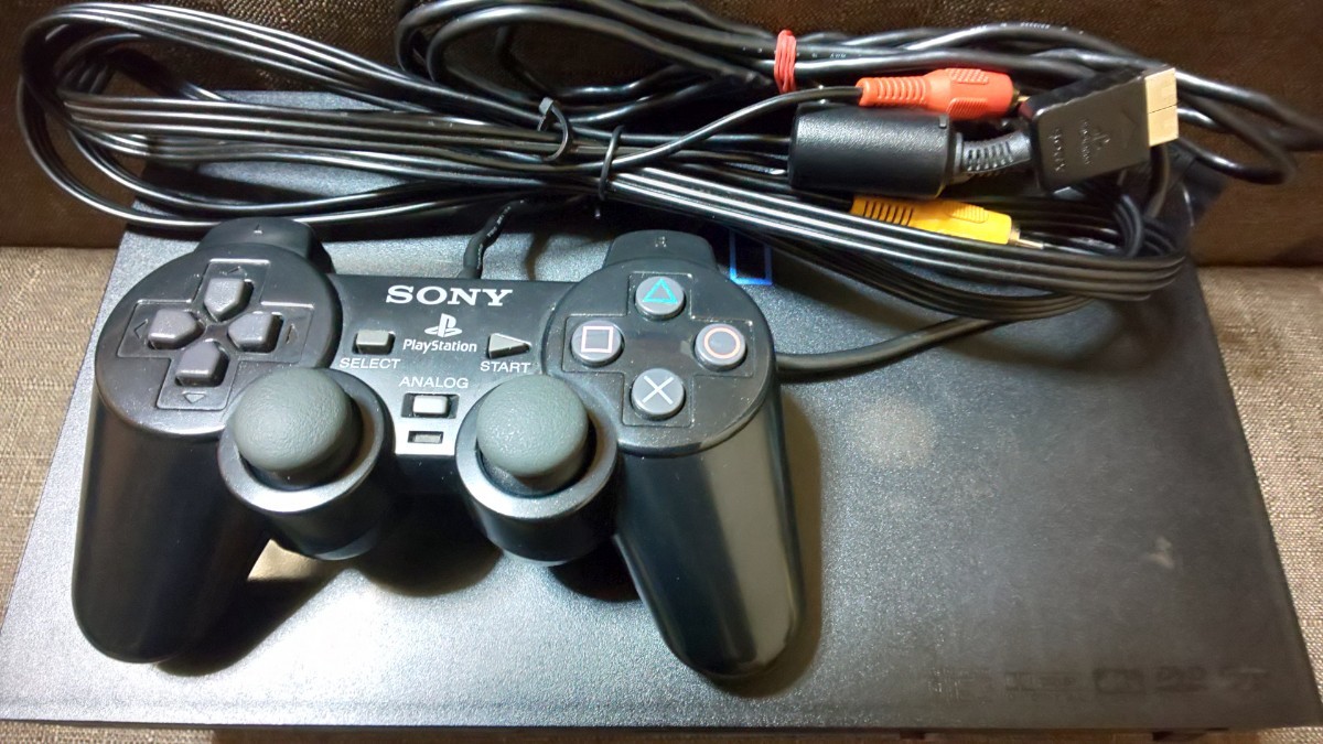 【限定本体セット】PlayStation2 SCPH37000 限定品ゼンブラック 動作確認済み ジャンク扱い PS2 プレステ
