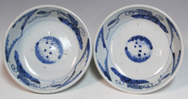 青 SALE 古伊万里/染付くらわんか草花文なます皿/2客/江戸時代 民芸鉢 買い物代行 古伊万里 藍九谷 鷺 輪花 なます皿 5客 食器