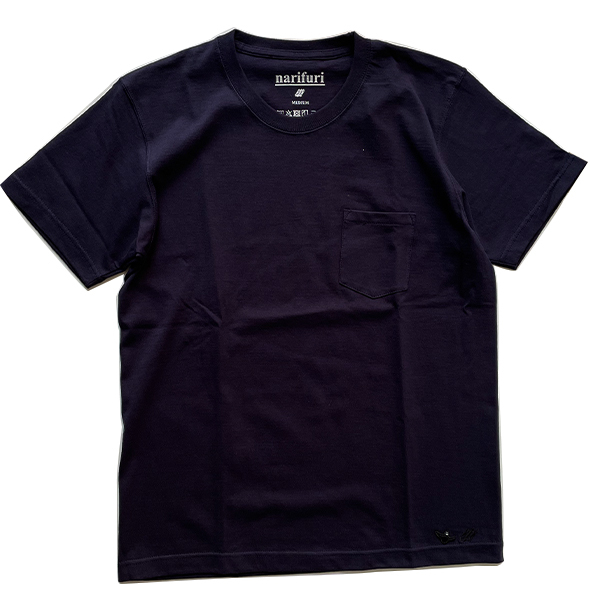 処分 narifuriナリフリ×MARK GONZALES NFMG-02 ヘビーコットンTシャツ Mサイズ NAVY 新品未使用_画像2