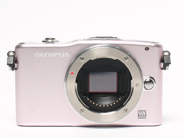 日本買付 デジタルカメラ　OLYMPUS PINK　レンズ40-150mm備品 E−PM1 デジタルカメラ