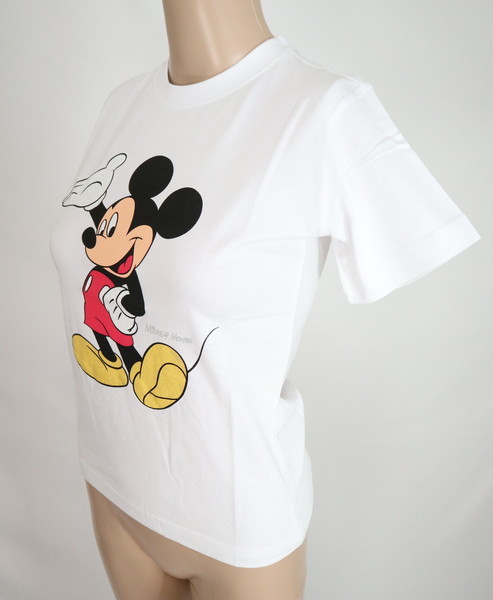 　＊新品 ディズニー Disney ミッキーマウス MICKEY MOUSE 半袖 プリント Tシャツ 送料込み980円 コットン100% サイズMホワイトLCT409_画像3