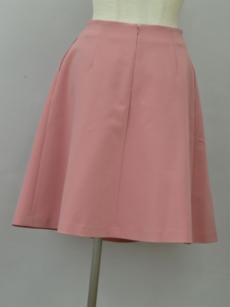 エムプルミエ M-PREMIER タック スカート 36サイズ ピンク レディース j_p F-M12212_画像2