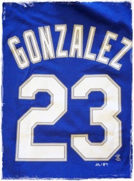 メンズ　MLB　半袖　Tシャツ　 Los Angeles Dodgers　ドジャース　#23　GONZALEZ　ゴンザレス　アメリカ　インポート　野球　メジャー　M_画像3