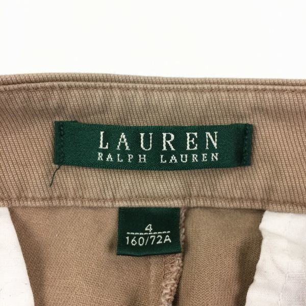 RALPH LAUREN Ralph Lauren / размер 4 160*72A/ брюки / брюки-чинос / низ / бежевый / труба NO.JPC-36