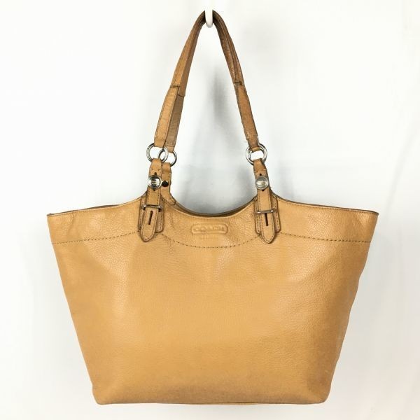 COACH/コーチ レザー ハンド/トートバッグ 茶/ブラウン 肩掛け COACH/コーチ レザー ハンド/トートバッグ 茶/ブラウン 肩掛け