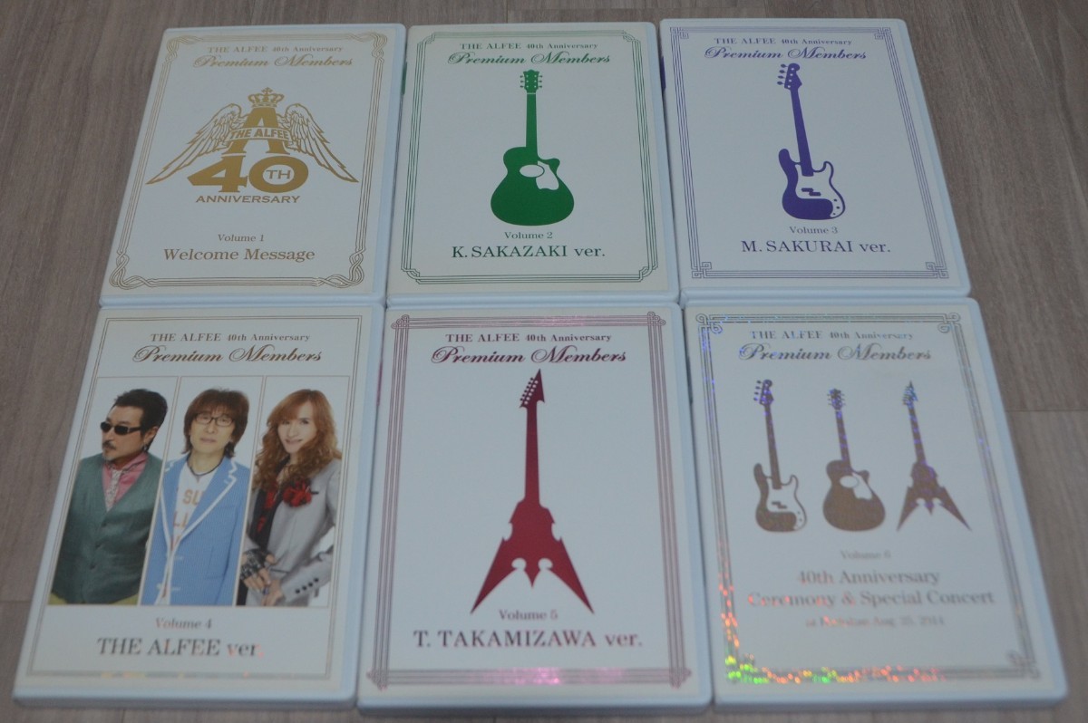 THE ALFEE/40周年プレミアム会員DVD全6巻