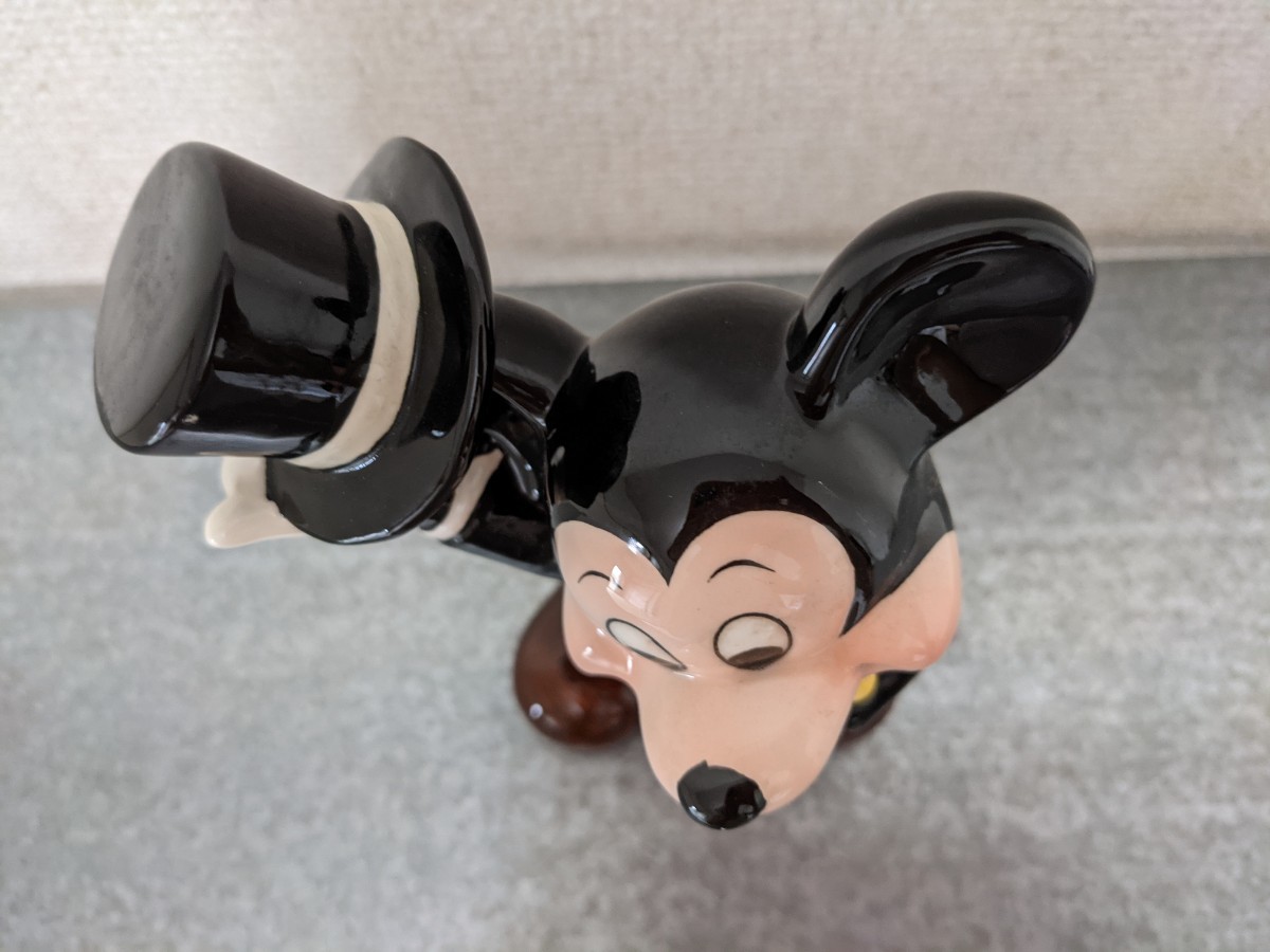 希少　TDL ミッキーマウス　フィギュアリン　陶器　ヴィンテージ　置物　ディズニーランド　ディズニー　Disney