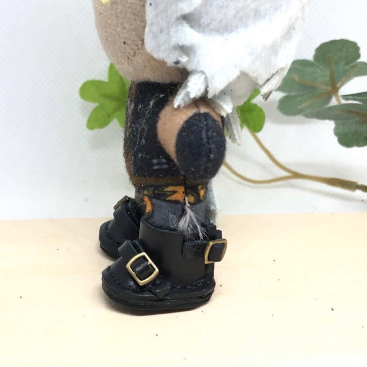 革細工　丸エンジニアブーツ　miniature  boots.