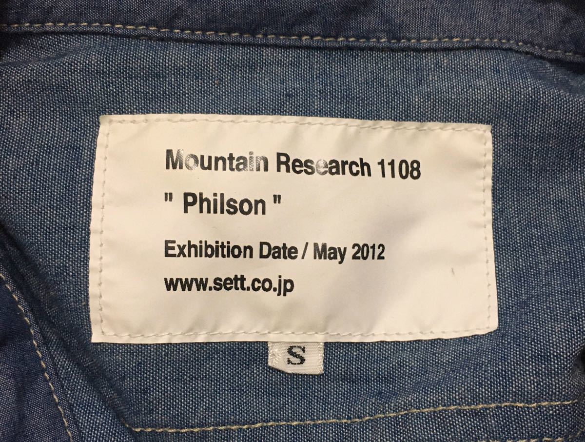 [ unused ]Mountain Research mountain li search *Philson~ long sleeve pull over car n blur - shirt work shirt chin strap inset attaching 