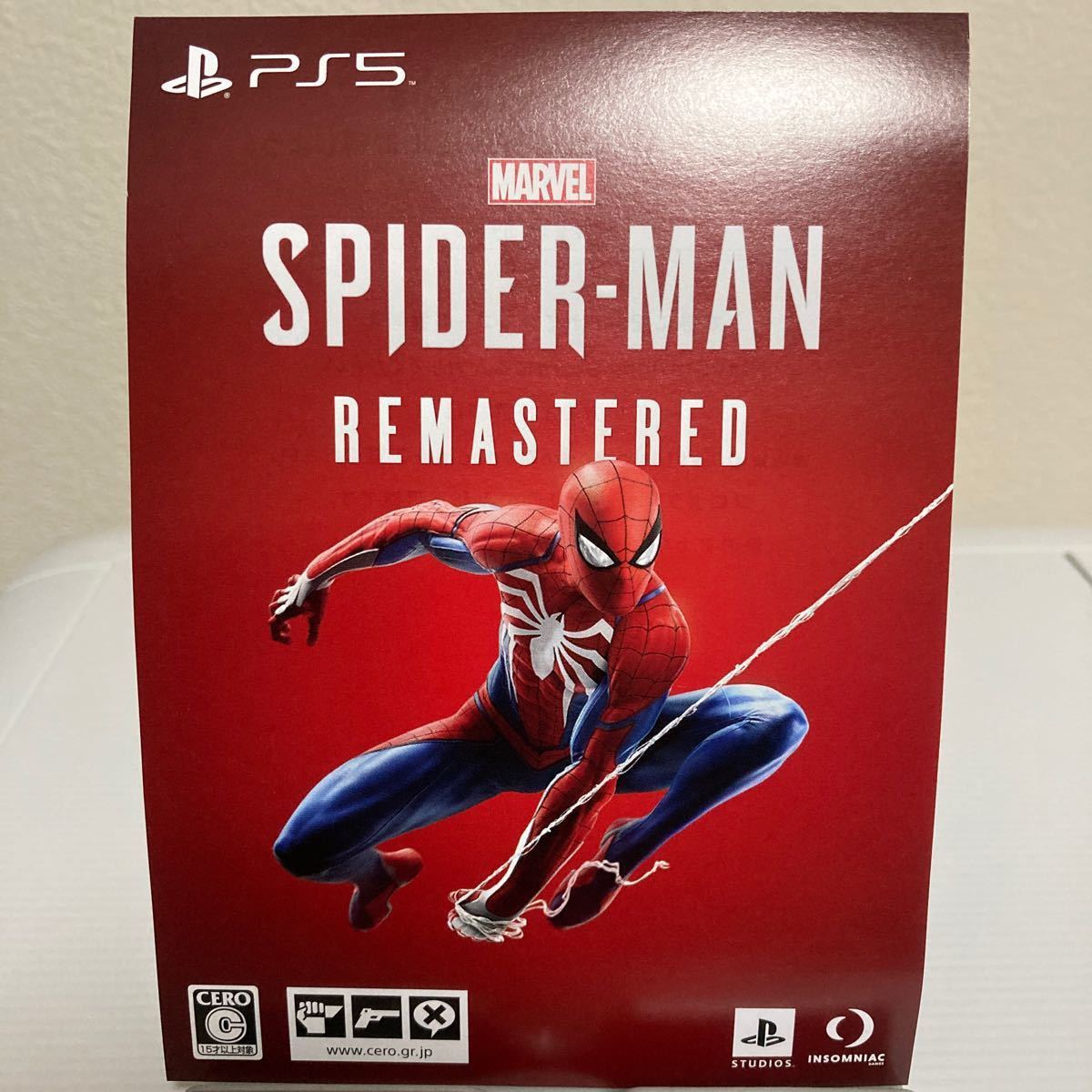 PS5】 Marvel's Spider-Man Remastered スパイダーマン リマスター