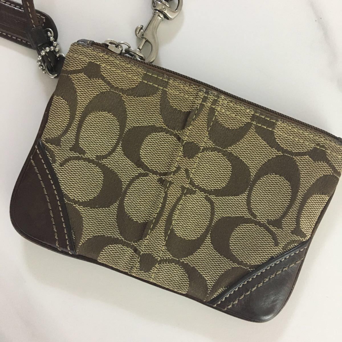 コーチ　ポーチ　中古 COACH 小物入れ ミニポーチ