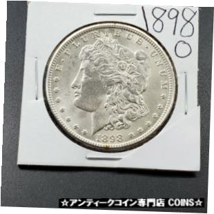 シルバー ゴールド アンティークコイン 1898 O $1 Morgan Silver Eagle Dollar #1145