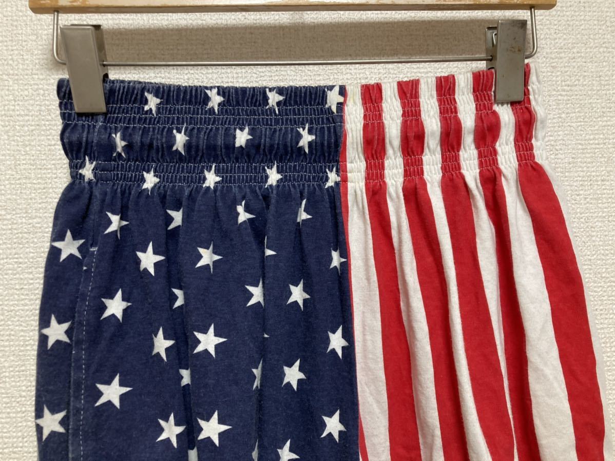 USA古着 PLATINUM EVERYWEAR 星条旗柄ショートパンツ イージーショートパンツ USA製 M /90's_画像3