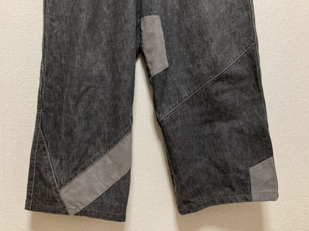 USA old clothes KARL KANI Karl Kani design wide Denim wide Denim pants 36 black Denim Karl kani