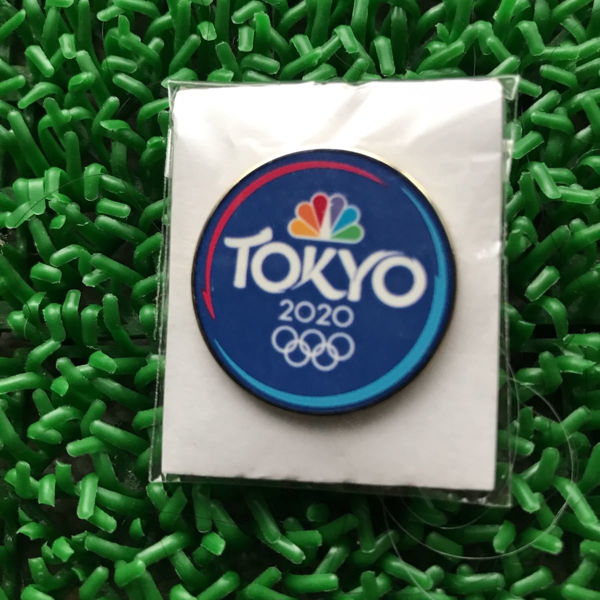 東京オリンピック NBC テレビ 青 ピンバッジ ピンズ