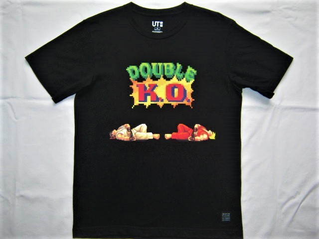 * б/у одежда прекрасный товар 2019 год UNIQLO Uniqlo × Street Fighter II футболка M чёрный The * игра Street Fighter RYU KEN CAPCOM Capcom *