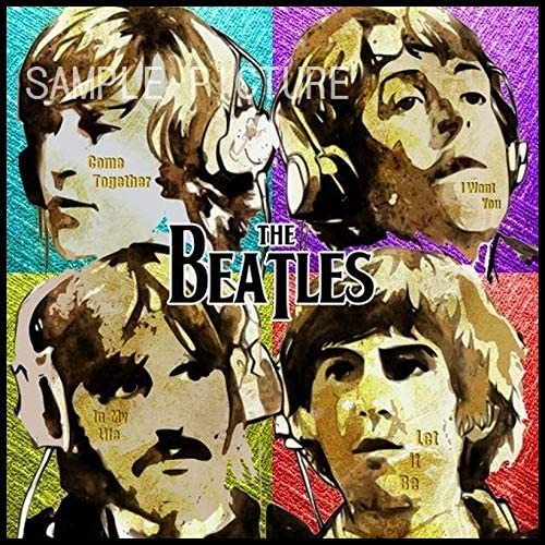 THE BEATLES ビートルズ アートポスター アートパネル 壁掛け キャンバス インテリア 絵 グラフィック アート 新品 26x26cm_画像1