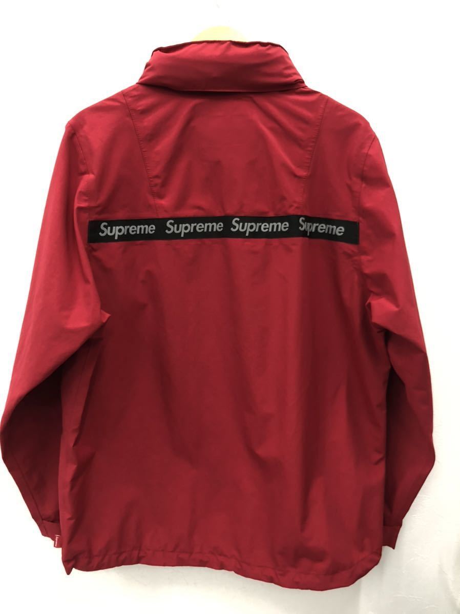 【Supreme】シュプリーム ナイロン ジャケット 17AW Taped レッド 赤 メンズ M ストリートファッション