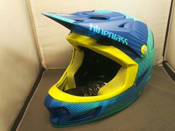 bluegrass(ブルーグラス) ヘルメット BRAVE 3HELG08XLBL XL イーグルブルー/グリーン