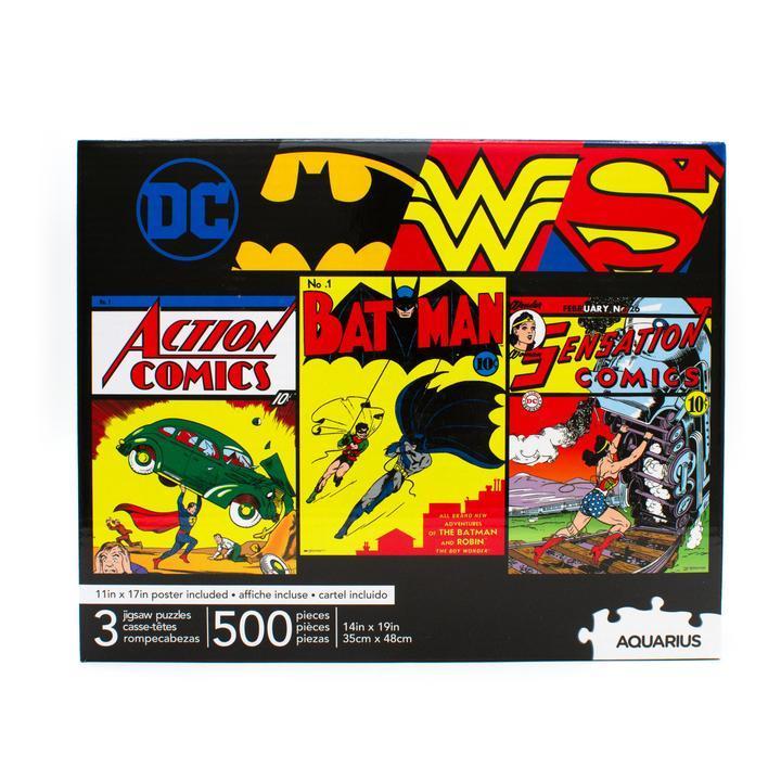 エクスプレス便 【訳あり商品】DC Comics（DCコミック）500ピース x 3（Action comics・Batman・Sensation  comics）ジグソーパズル 送料無料宝彩館|パズル - WHAMCLINICS